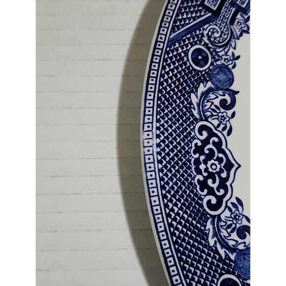 Johnson Brothers Willow Dinner Plate 10.25" Blue White Staffordshire England - Picture 7 of 7